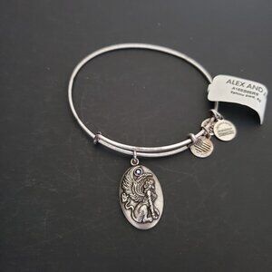 NWT Alex and Ani Silver Sphinx Bracelet Bangle  722